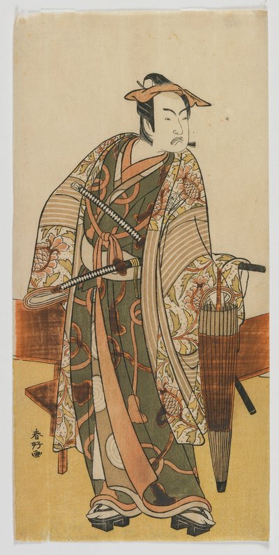 The Actor Ichimura Uzaemon VIII as a Visitor to the Yoshiwara, Edo period, late 1770s by Katsukawa Shunko